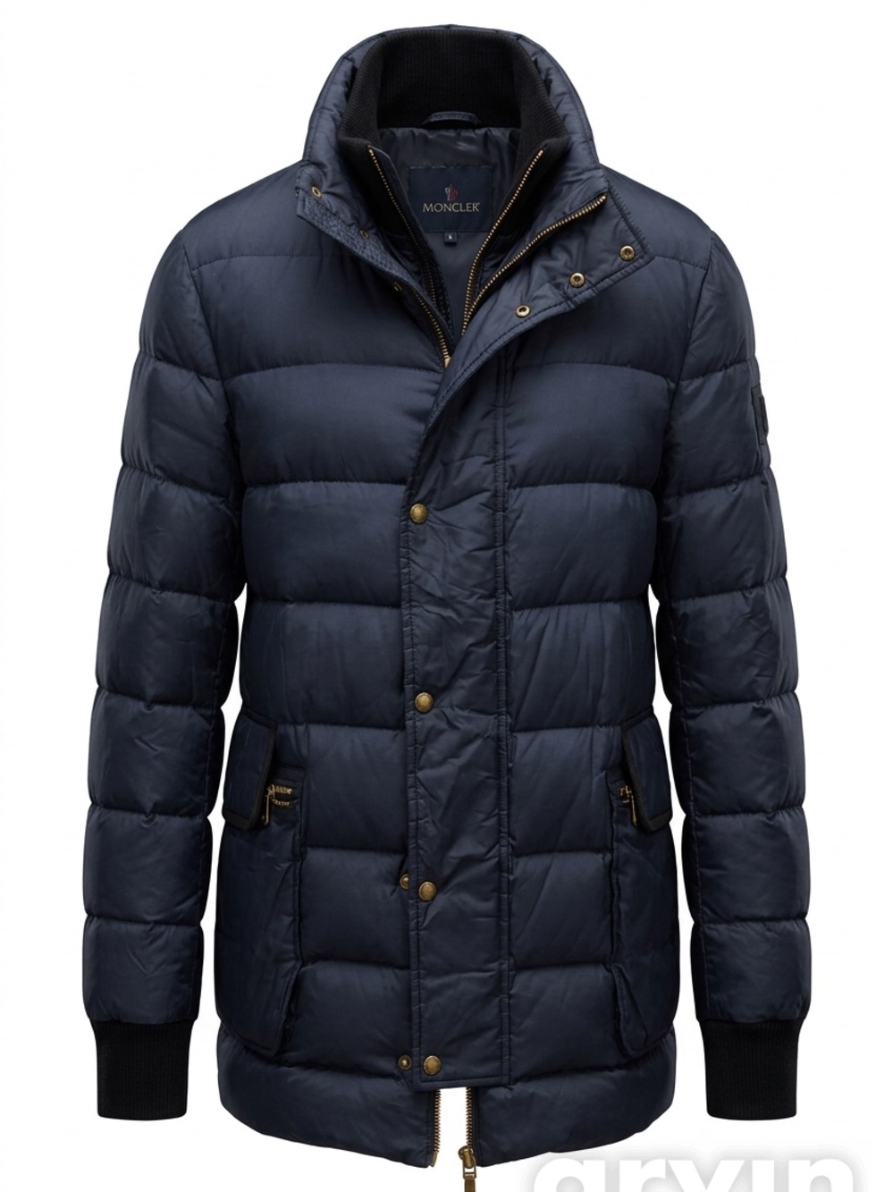 Moncler Gamme Bleu Navy Quilted Puffer Jacket